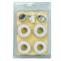 Комплект футорок 1/2" Global  (1000-2000) white