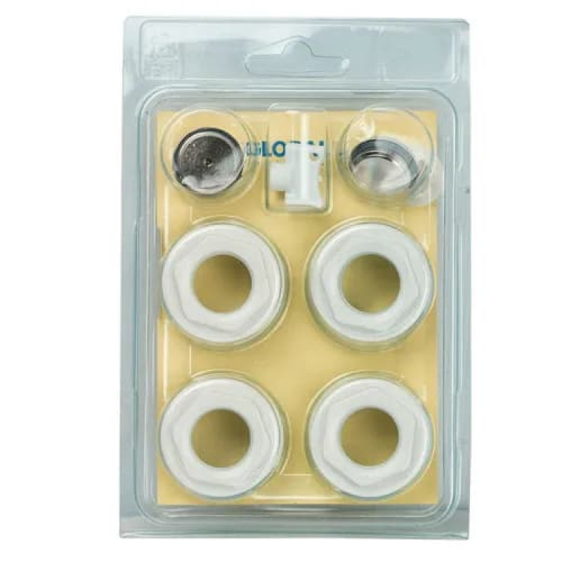 Комплект футорок 1/2" Global  (1000-2000) white