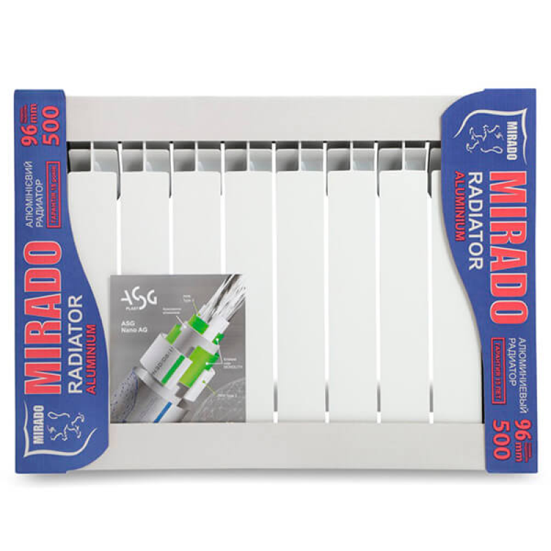 Алюмінієвий радіатор Mirado 600х96 