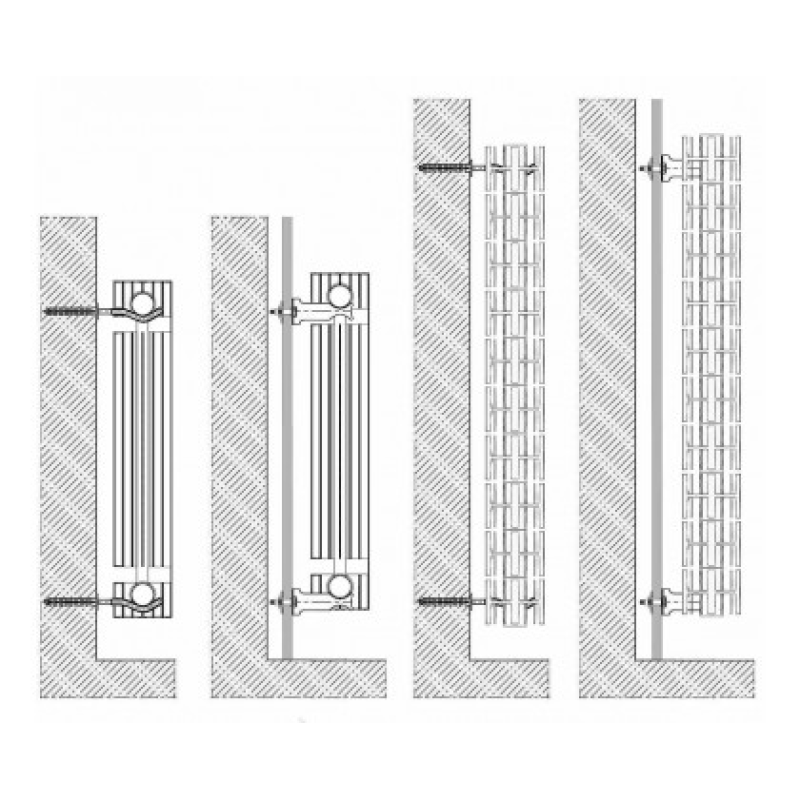 Біметалевий радіатор ASG 300х100 SILVER