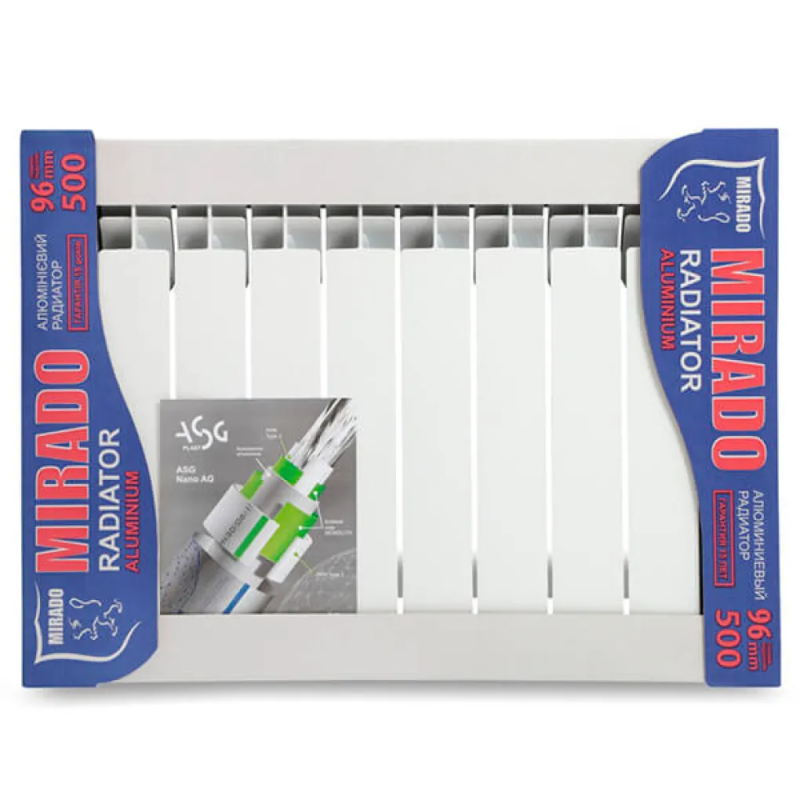 Алюмінієвий радіатор Mirado 500х96 (8 секцій)