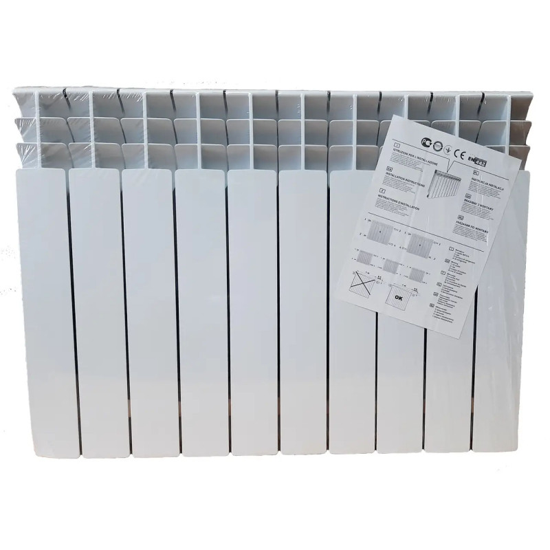 Біметалевий радіатор OCEAN 570*80 AL+ST (10 секцій)