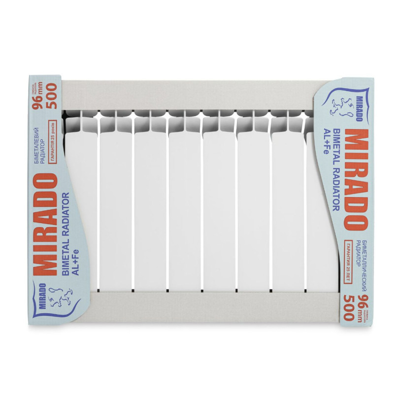 Біметалевий радіатор Mirado 500х96 (7 секцій)