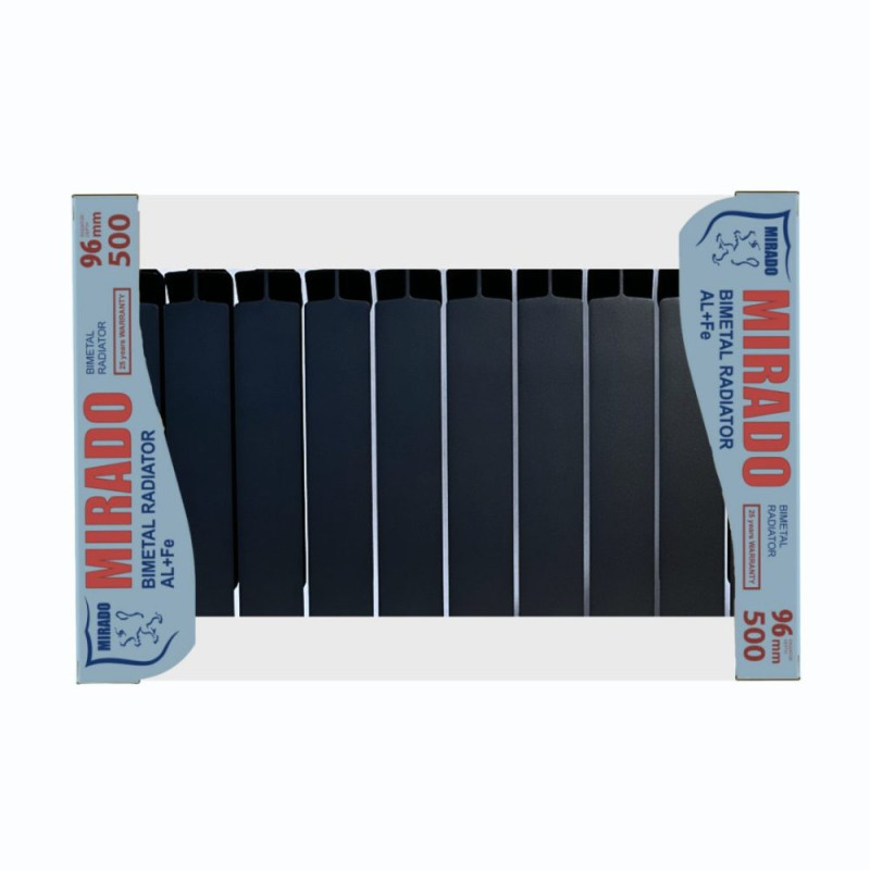 Біметалевий радіатор Mirado Graphite 500/96 