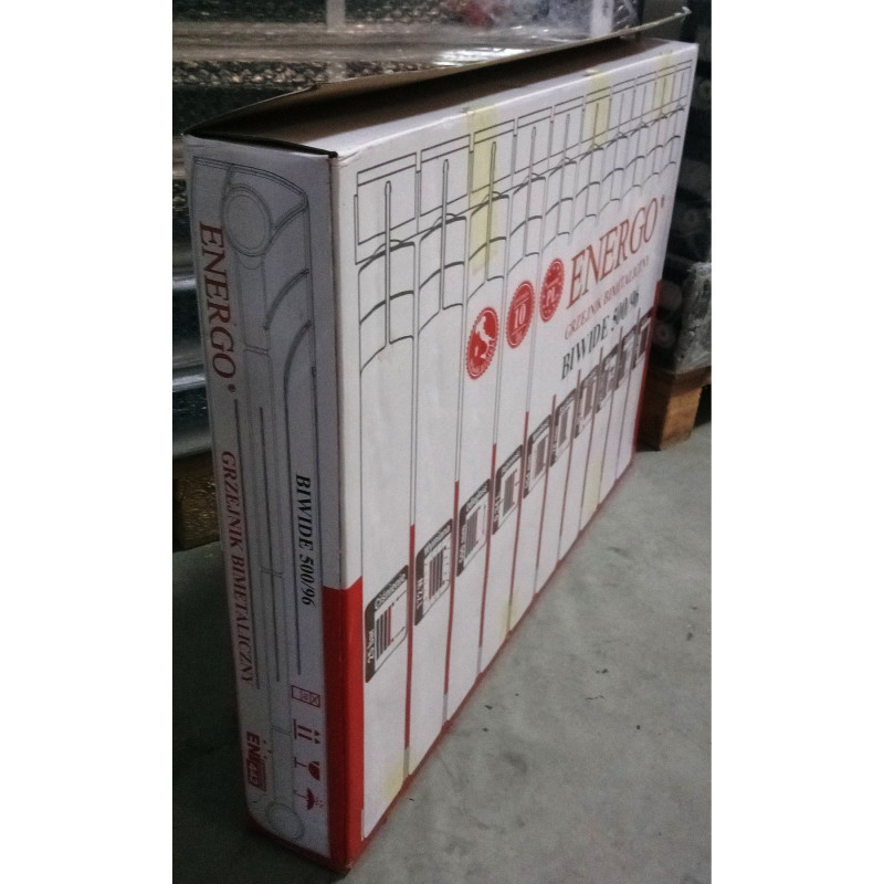 Радиатор биметаллический секционный ENERGO BIWIDE 500/96 (10 секций)