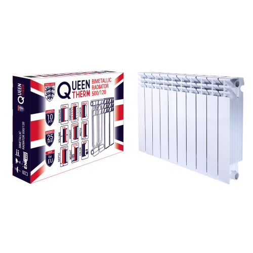 Радиатор биметаллический QUEEN THERM 500/120 (10 секций)
