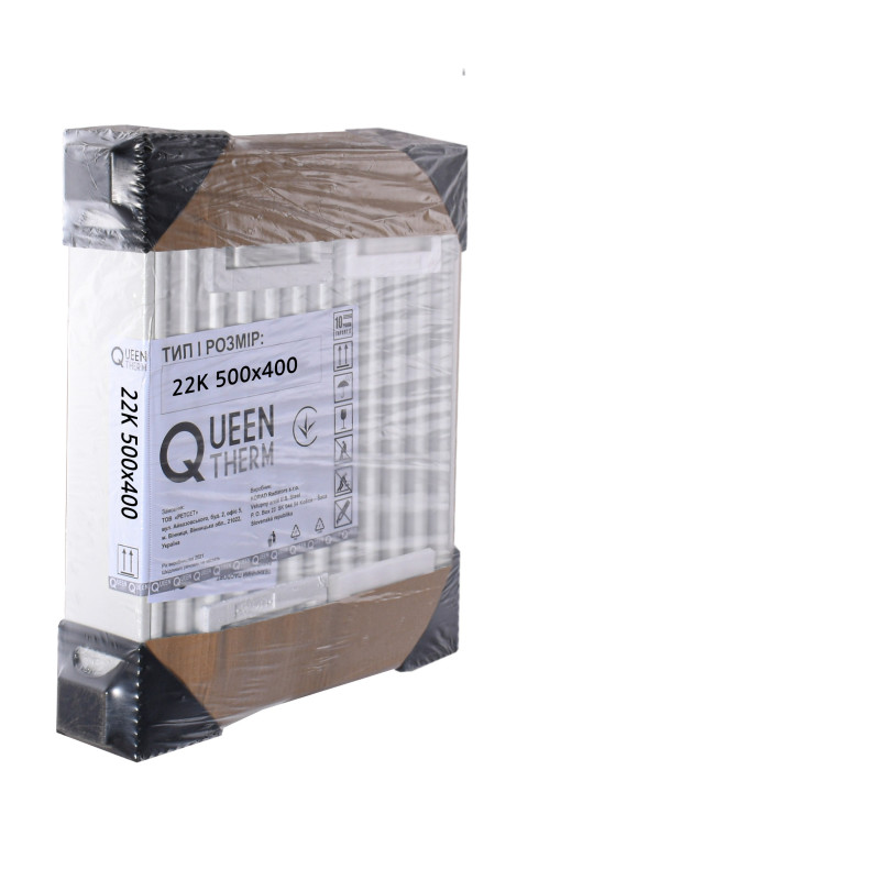 Радиатор стальной панельный QUEEN THERM 22 сторона 500x400