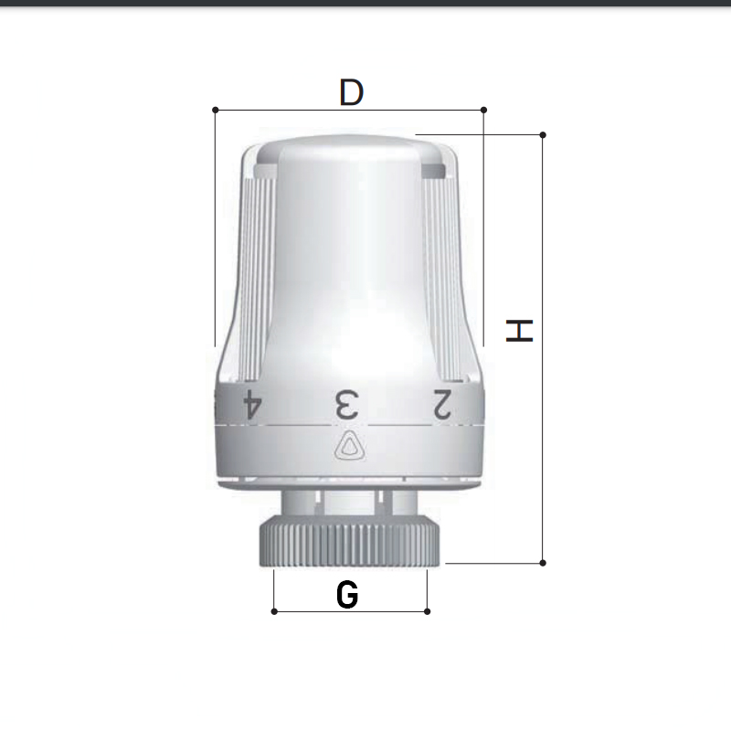 Термоголовка Roho R4010-3015, 30х1,5 (RO0136) з рідинним елементом 