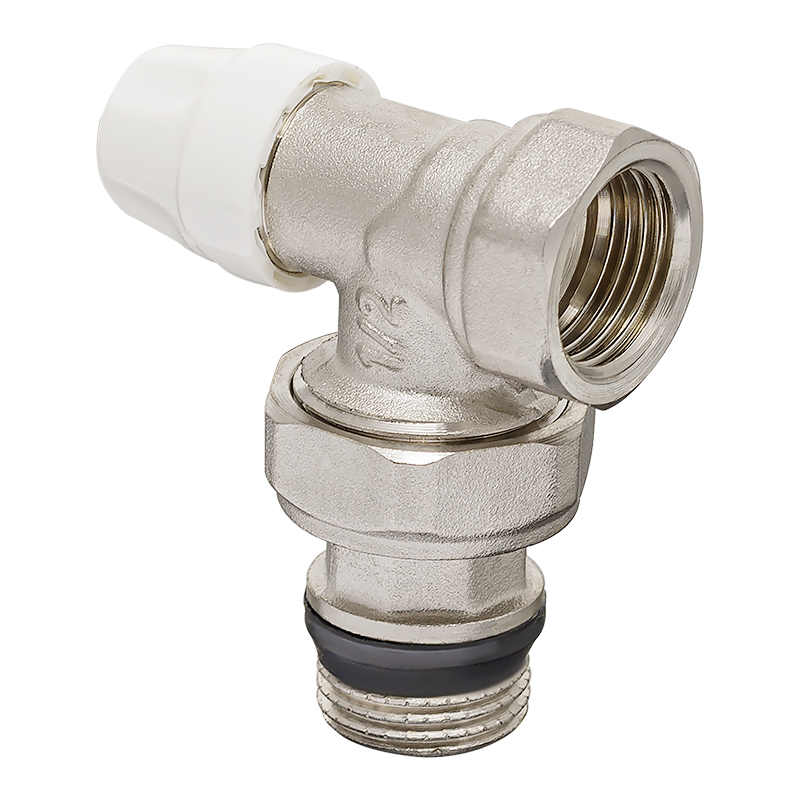 Набір радіаторних кранів Koer SET-13 - 1/2"x1/2" ВЗ (KR3176) (осьовий, з термоголовкою) 