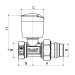 Кран радіаторний Roho R5560-050 - 1/2" (RO0130) прямий  