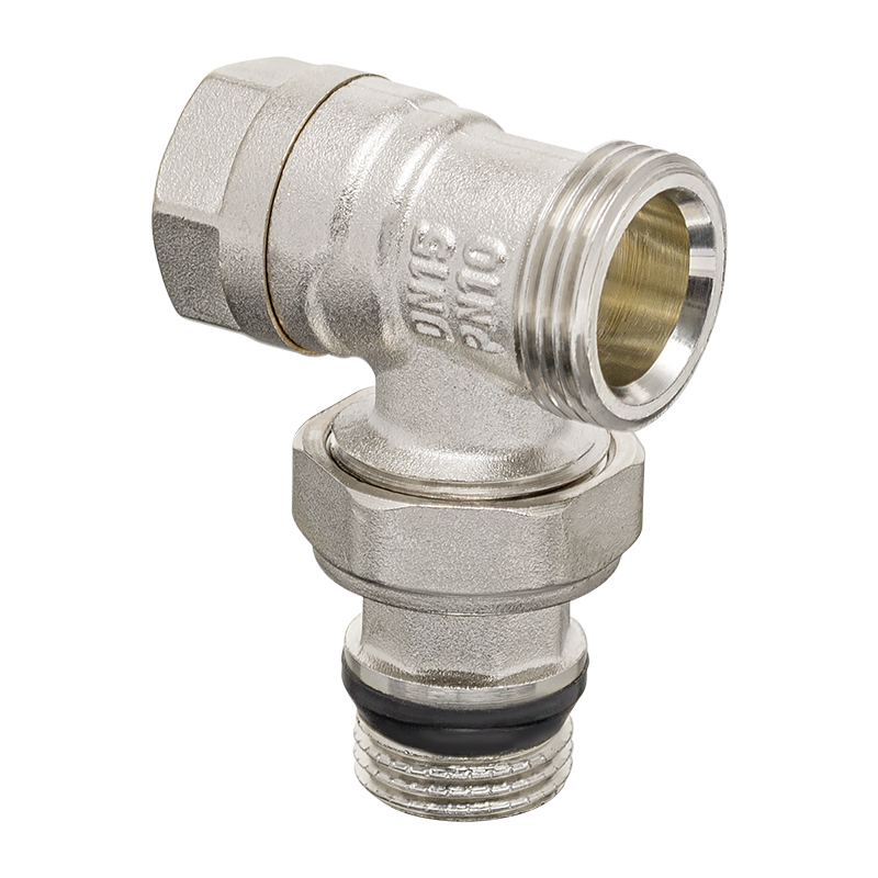 Набір радіаторних кранів Koer SET-14 - 1/2"x3/4" ЗЗ (KR3178) (кутовий, з термоголовкою) 