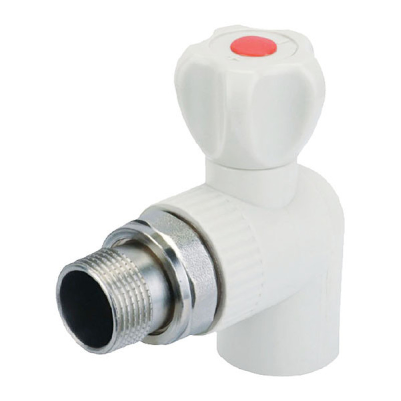 Кран радіаторний KOER K0157.PRO PPR 20x1/2 (KP0201) кутовий 