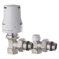 Комплект для підключення радіатора Roho R5151-050K - 1/2"  (RO0117) кутовий  