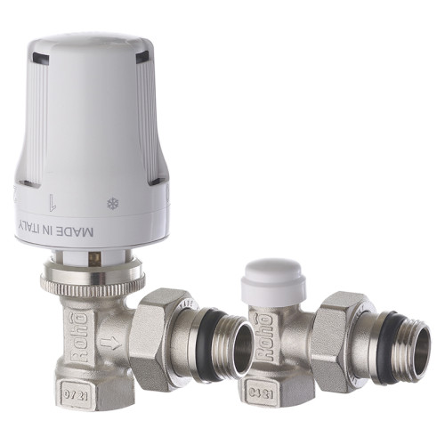 Комплект для підключення радіатора Roho R5151-050K - 1/2"  (RO0117) кутовий  