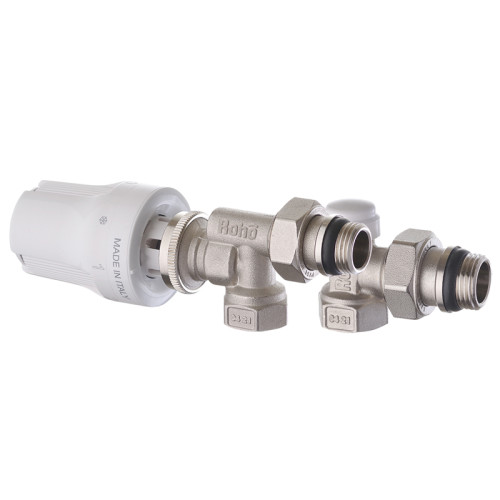 Комплект для підключення радіатора Roho R5171-050K - 1/2"  (RO0121) осьовий  