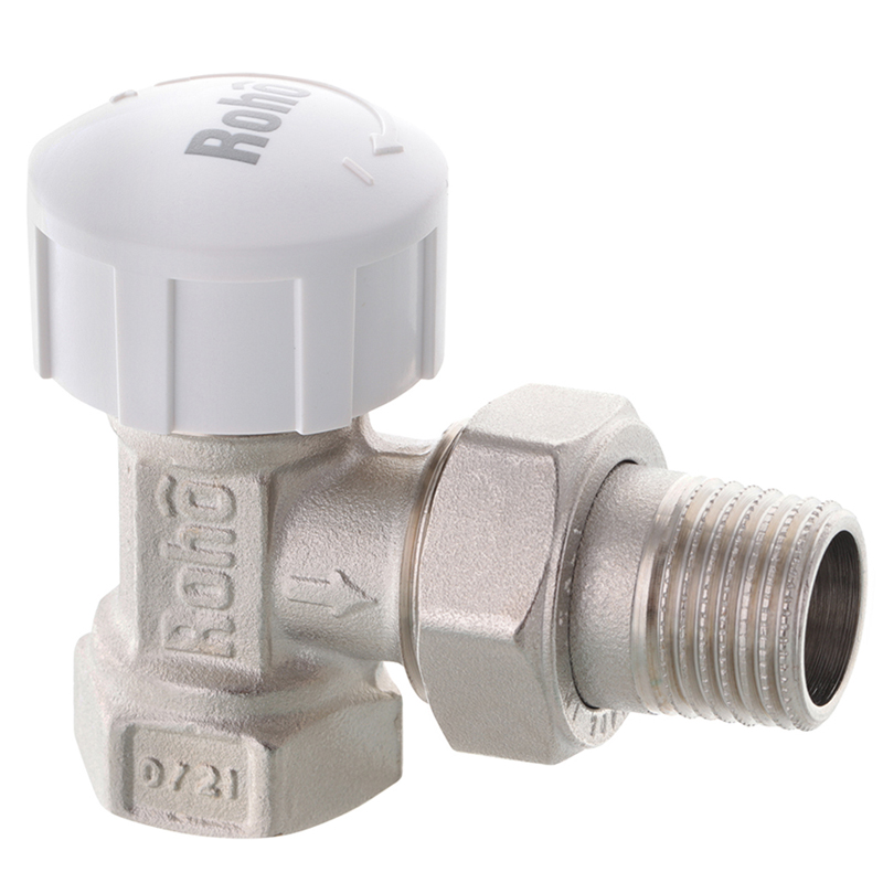 Кран радіаторний Roho R5150-050, М30х1,5,1/2" (RO0122) термостатичний, кутовий 