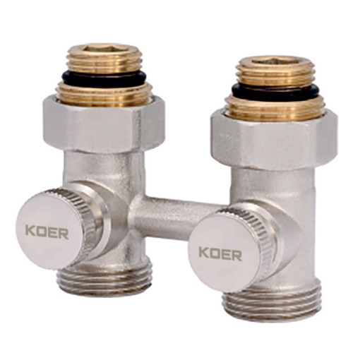 Кран нижнього підключення радіатора Koer KR.1131 3/4'' (KR2815) прямий  