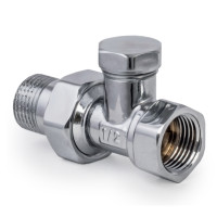 Кран радіаторний Koer KR.904.CHR 1/2x1/2 (KR2824) хромований 