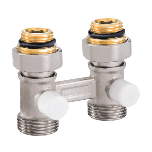 Кран нижнього підключення радіатора Koer KR.1133  3/4"x1/2" (KR3114) прямий 