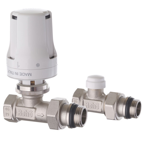 Комплект для подключения радиатора Roho R5161-050K 1/2" (RO0119) прямой 