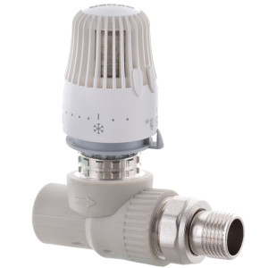 Кран термостатичний Koer K0155.PRO PPR 20x1/2 (KP0198) (прямий, з термоголовкою) 