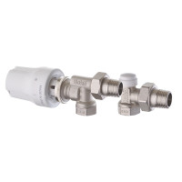 Комплект для підключення радіатора Roho R5170-050K 1/2" (RO0120) осьовий  