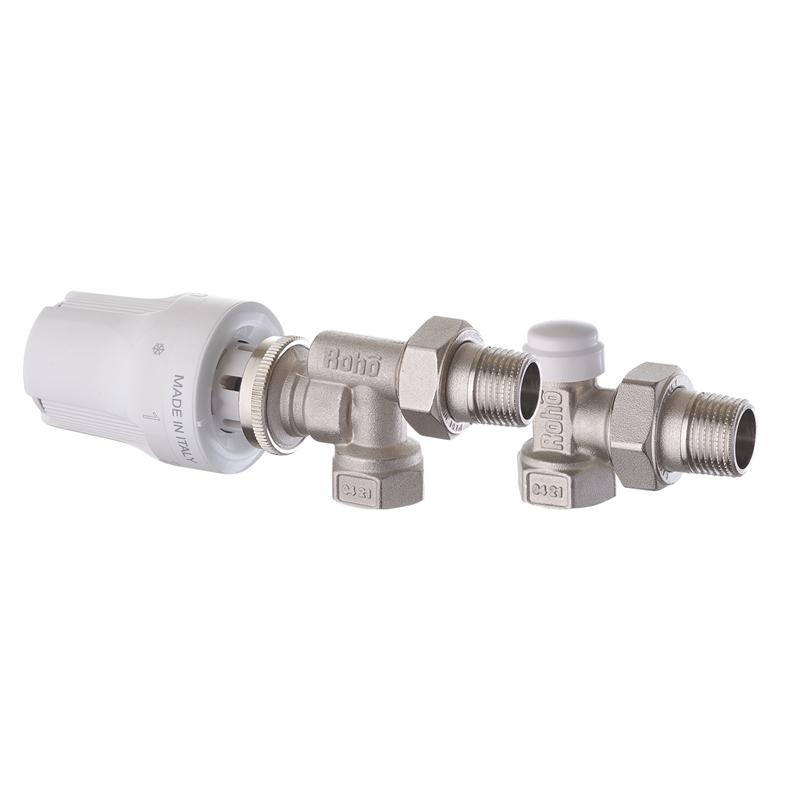 Комплект для підключення радіатора Roho R5170-050K 1/2" (RO0120) осьовий  