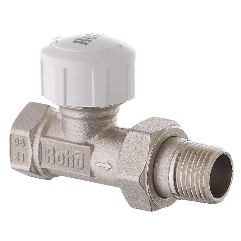 Кран радиаторный Roho R5160-050, М30х1,5, 1/2" (RO0124) термостатический, прямой 