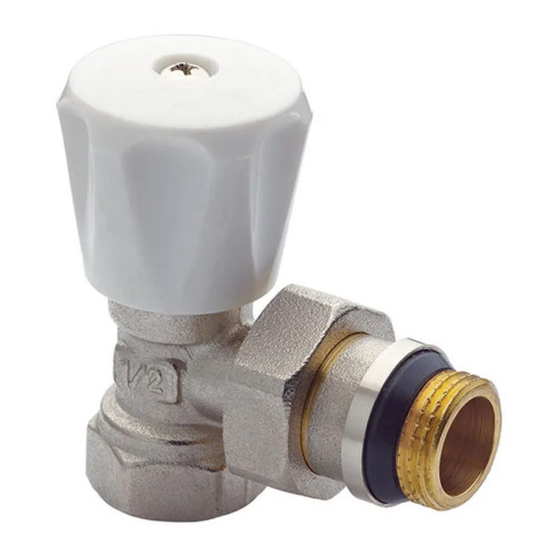 Кран радиаторный Koer KR.901-Gi 1/2x1/2" угловой с антитечкой