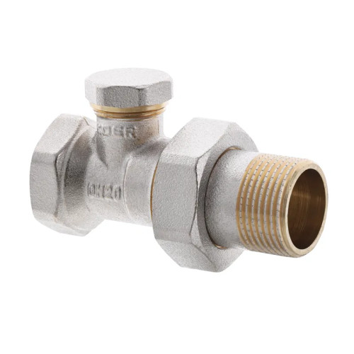 Кран радіторний Koer KR.904 1/2x1/2 прямий балансувальний