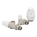 Набір радіаторних кранів Koer SET-13 - 1/2"x1/2" ВЗ (KR3176) (осьовий, з термоголовкою) 