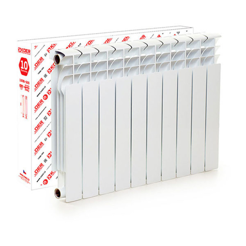 Біметалевий радіатор Koer Bimetal KR.100Bi-500 (10 секцій)
