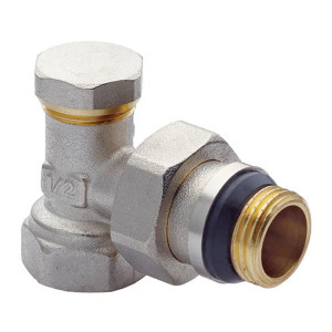 Кран радіаторний Koer KR.902-Gi 1/2x1/2 кутовий  з антипротіканням