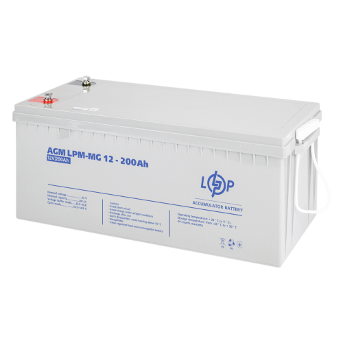 Аккумулятор мультигелевый 200 Ah (ампер-часов) LogicPower AGM LPM-MG 12V