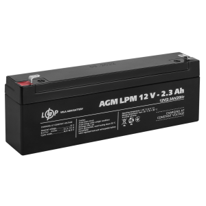 Акумулятор свинцево-кислотний 2.3 Ah (ампер-годин) LogicPower AGM LPM 12V