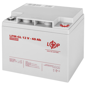 Аккумулятор гелевый 40 Ah (ампер-часов) LogicPower LPM-GL 12V