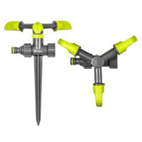 Зрошувач BRADAS LE-6102 LIME EDITION NEW обертовий,  3-ріжковий на кілку 