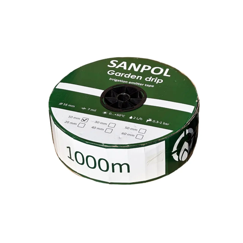 Капельная лента эмиттерная Garden Drip 7 mil 1000м (20 см)