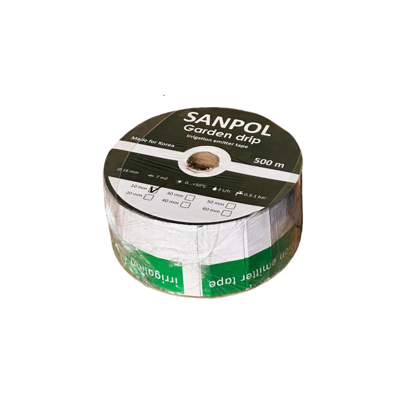 Капельная лента эмиттерная Garden Drip 7 mil 500м (20 см)