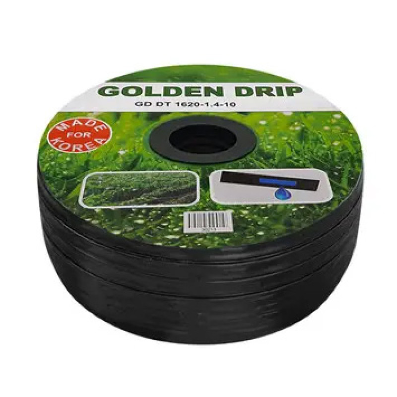 Крапельна стрічка емітерна GOLDEN DRIP 1620-1.4-10 2000м 