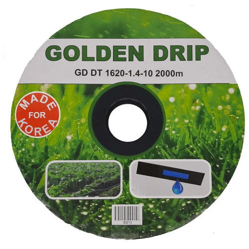 Крапельна стрічка емітерна GOLDEN DRIP 1620-1.4-10 2000м 