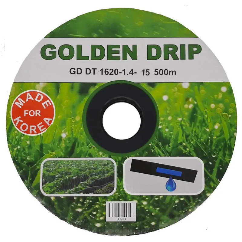 Крапельна стрічка емітерна GOLDEN DRIP 1620-1.4-15 500м  