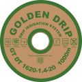 Крапельна стрічка емітерна GOLDEN DRIP 1620-1.4-20 1000м  