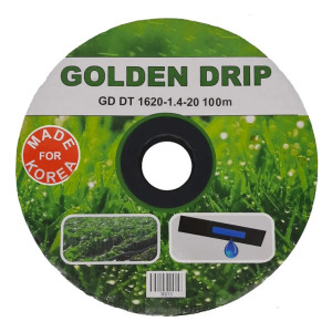 Капельная лента эмиттерная GOLDEN DRIP 1620-1.4-20 100м