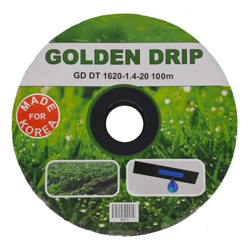 Крапельна стрічка емітерна GOLDEN DRIP 1620-1.4-20 100м   