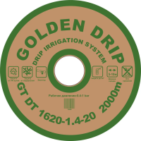 Крапельна стрічка емітерна GOLDEN DRIP 1620-1.4-20 2000м  