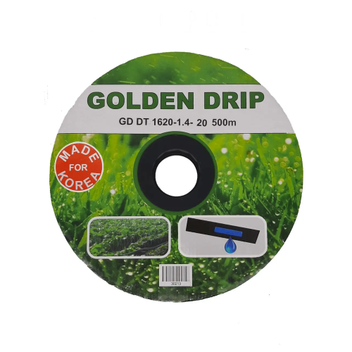 Крапельна стрічка емітерна GOLDEN DRIP 1620-1.4-20 500м  