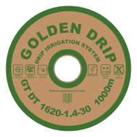 Крапельна стрічка емітерна GOLDEN DRIP 1620-1.4-30 1000м  