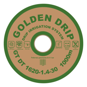 Крапельна стрічка емітерна GOLDEN DRIP 1620-1.4-30 1000м  