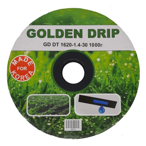 Крапельна стрічка емітерна GOLDEN DRIP 1620-1.4-30 100м   